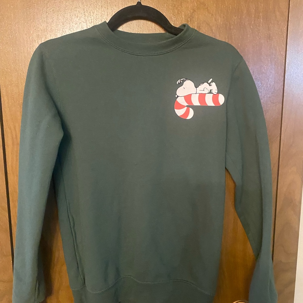 Green Xmas  Snoopy Sweater